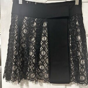 Black Lace Skirt, DVF nwot, sz 2